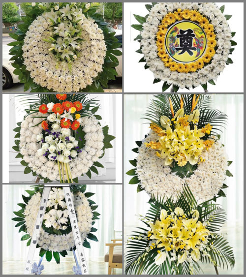 山东青岛莱西市南墅镇东围格庄村花圈速递